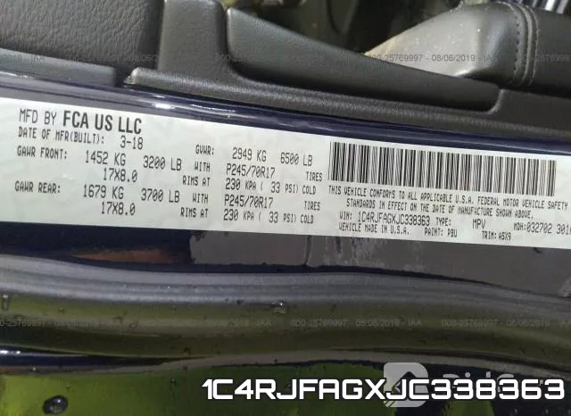 1C4RJFAGXJC338363 фото 10