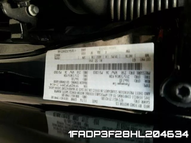 1FADP3F28HL204634 фото 2