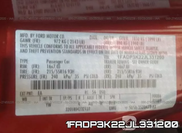 1FADP3K22JL331200 фото 10