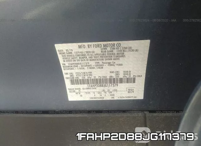 1FAHP2D88JG117379 фото 10