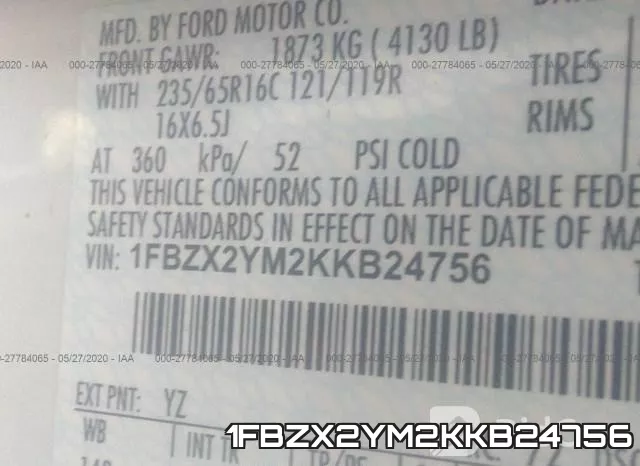 1FBZX2YM2KKB24756 фото 10