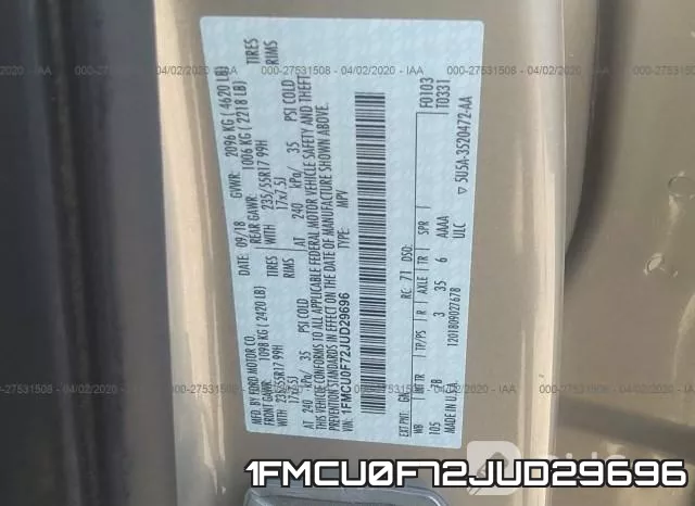 1FMCU0F72JUD29696 фото 10