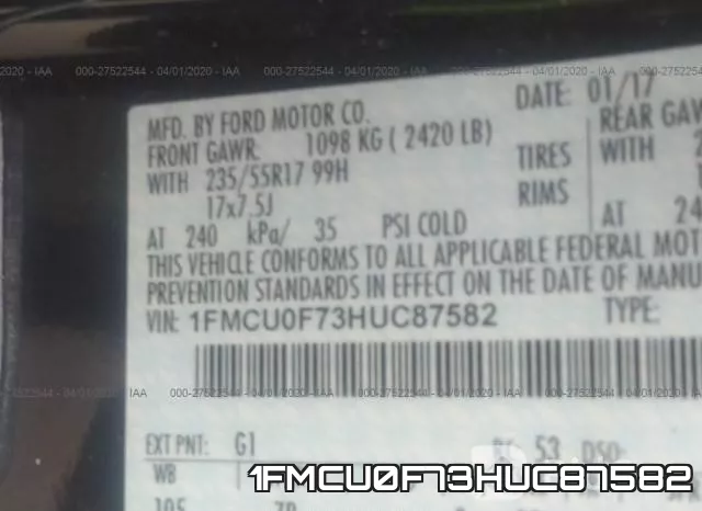 1FMCU0F73HUC87582 фото 10