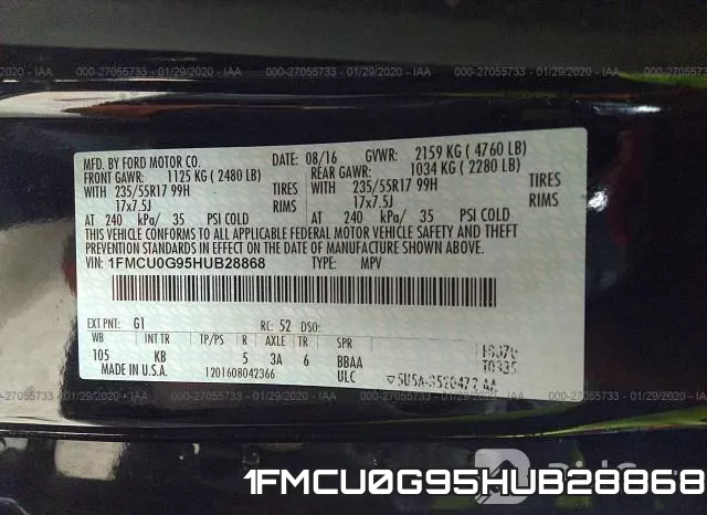 1FMCU0G95HUB28868 фото 10