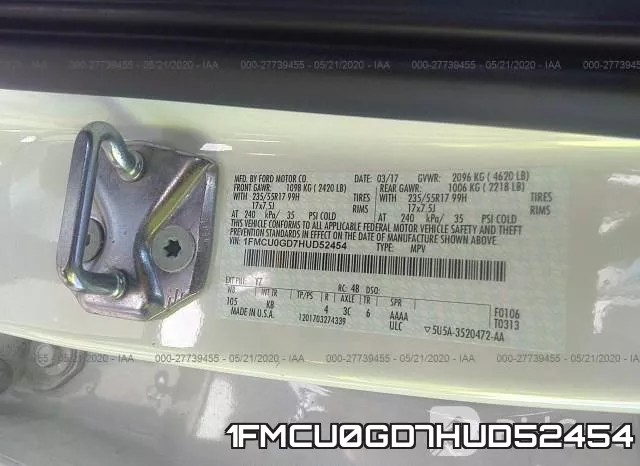 1FMCU0GD7HUD52454 фото 10