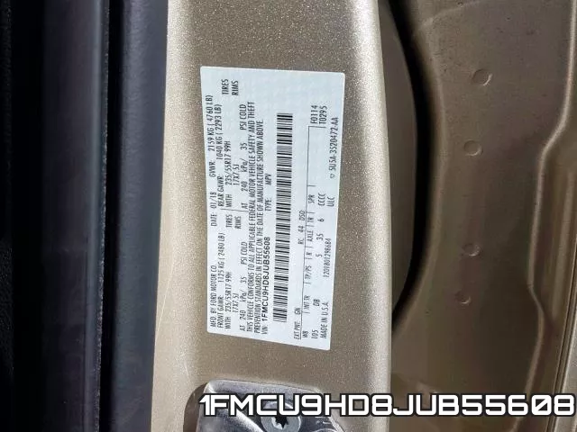 1FMCU9HD8JUB55608 фото 2