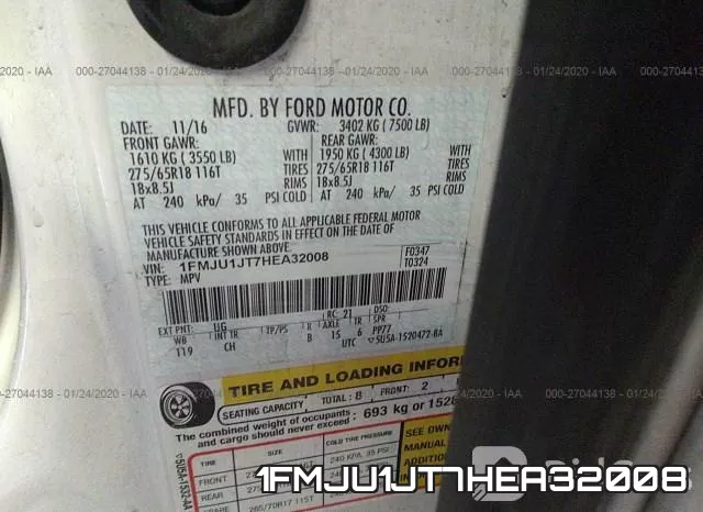 1FMJU1JT7HEA32008 фото 10