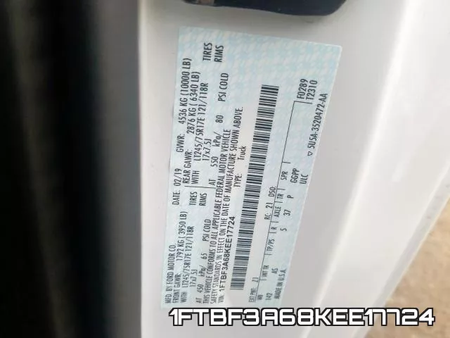 1FTBF3A68KEE17724 фото 2