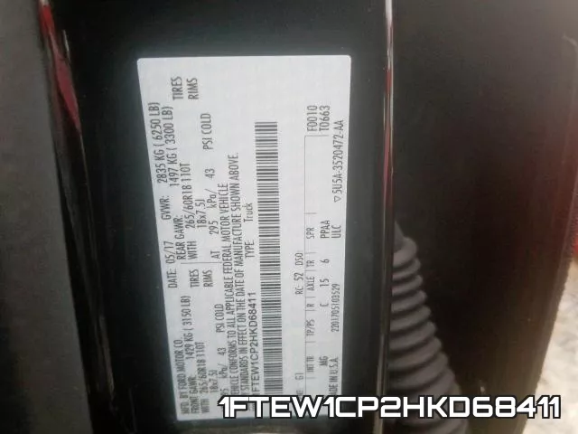 1FTEW1CP2HKD68411 фото 2