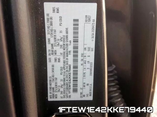 1FTEW1E42KKE79440 фото 2