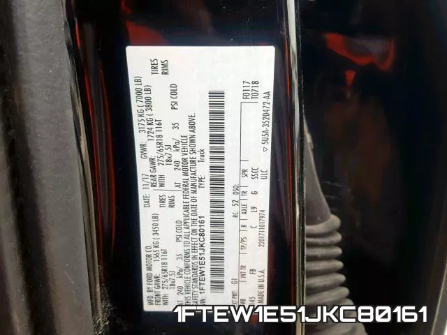1FTEW1E51JKC80161 фото 2