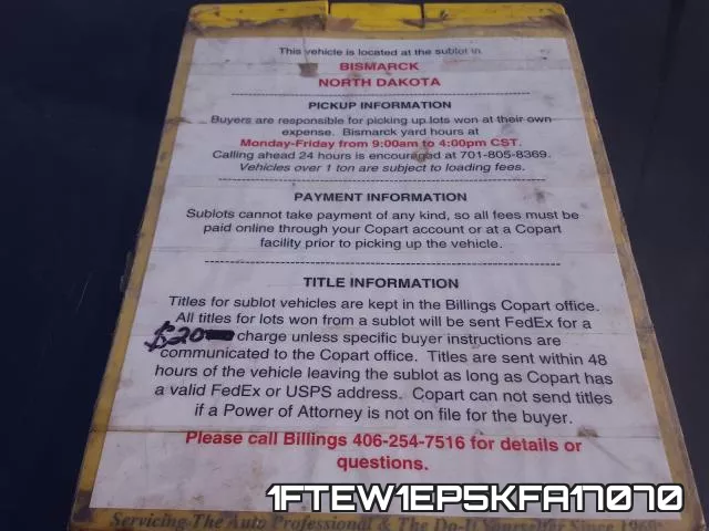 1FTEW1EP5KFA17070 фото 10