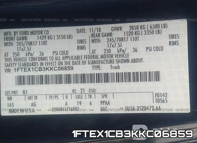 1FTEX1CB3KKC06859 фото 10