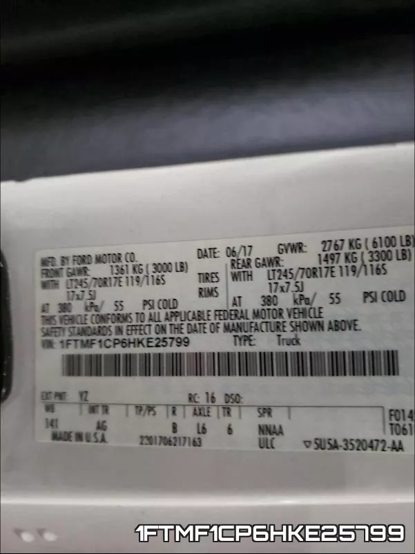 1FTMF1CP6HKE25799 фото 2