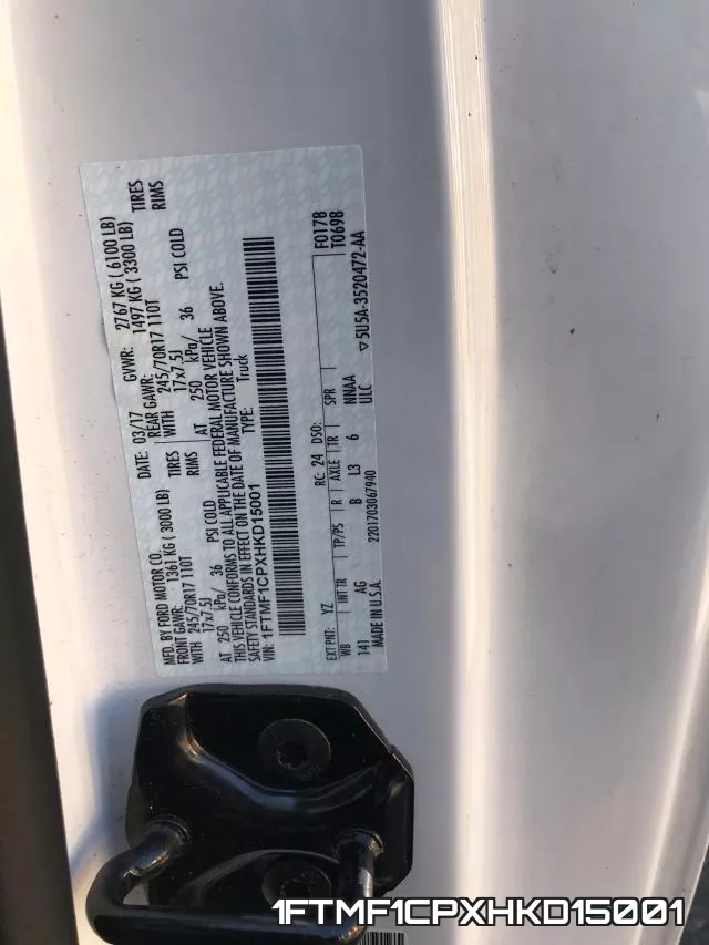 1FTMF1CPXHKD15001 фото 2