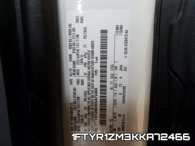 1FTYR1ZM3KKA72466 фото 2