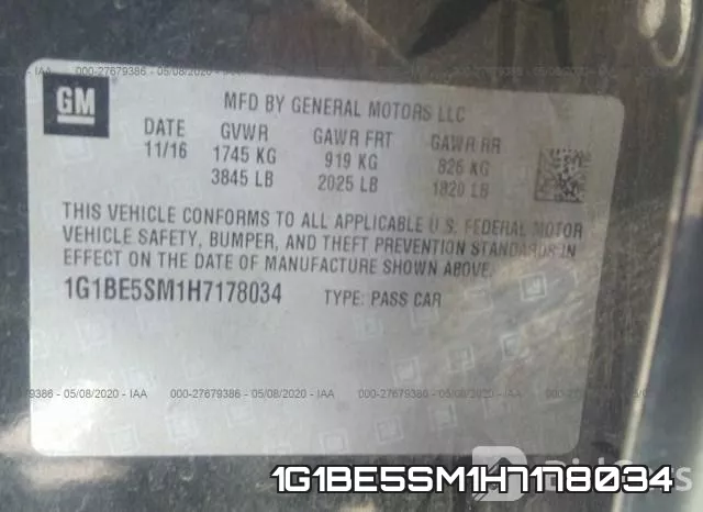 1G1BE5SM1H7178034 фото 10