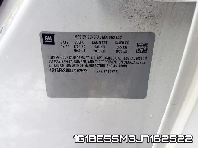 1G1BE5SM3J7162522 фото 2