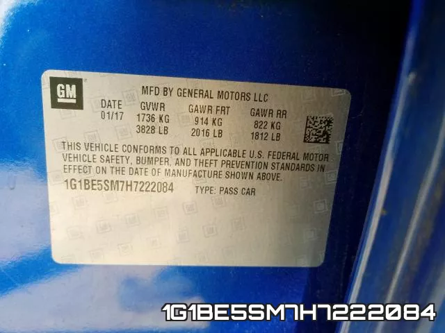 1G1BE5SM7H7222084 фото 2
