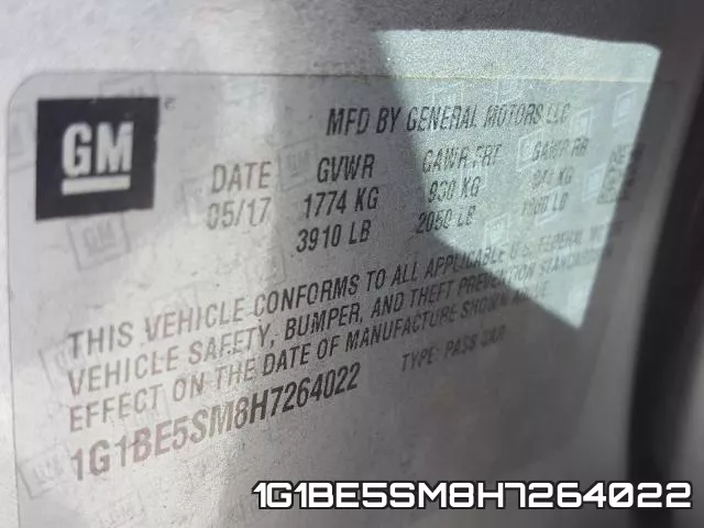 1G1BE5SM8H7264022 фото 2