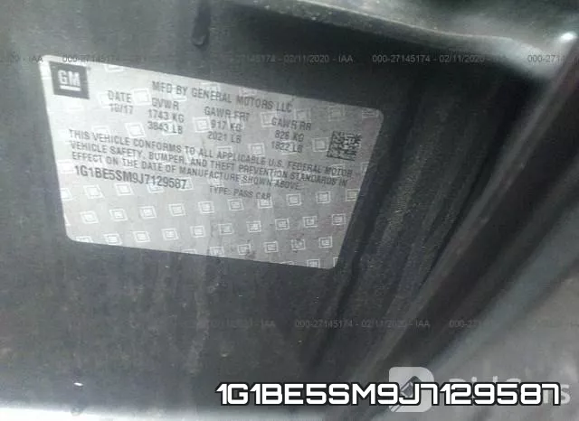 1G1BE5SM9J7129587 фото 10
