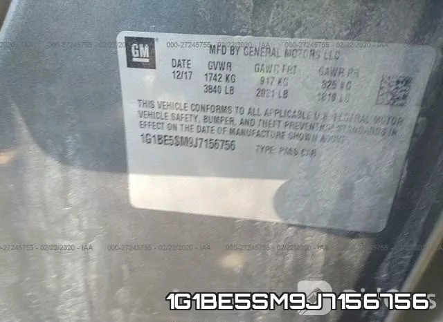 1G1BE5SM9J7156756 фото 10