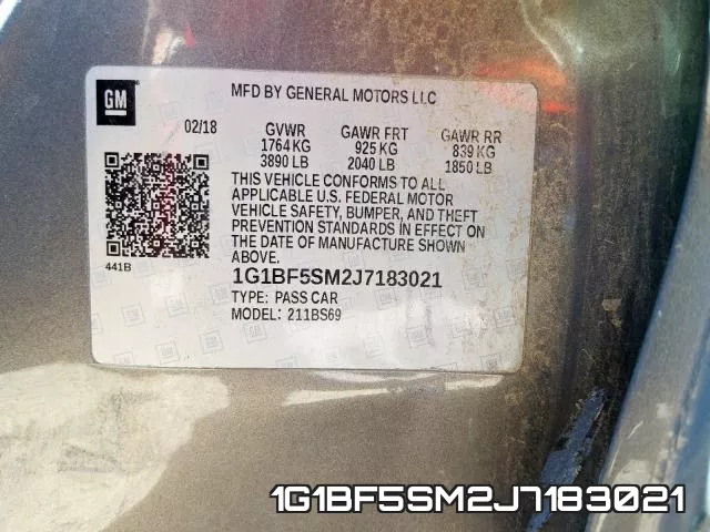 1G1BF5SM2J7183021 фото 2