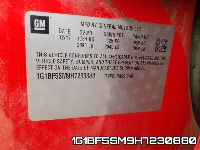 1G1BF5SM9H7230880 фото 2