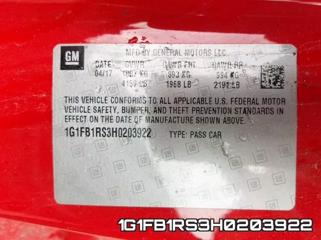 1G1FB1RS3H0203922 фото 2