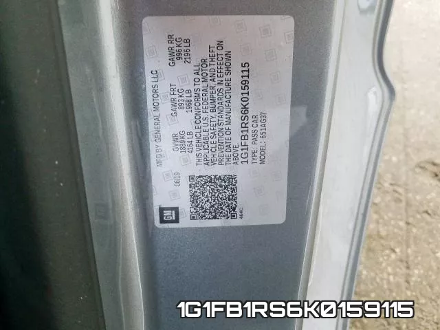 1G1FB1RS6K0159115 фото 2