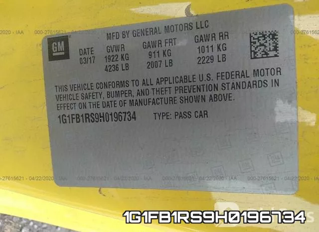 1G1FB1RS9H0196734 фото 10