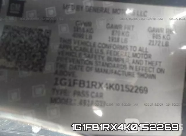 1G1FB1RX4K0152269 фото 10
