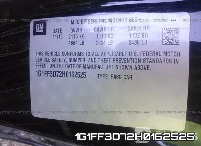 1G1FF3D72H0162525 фото 10