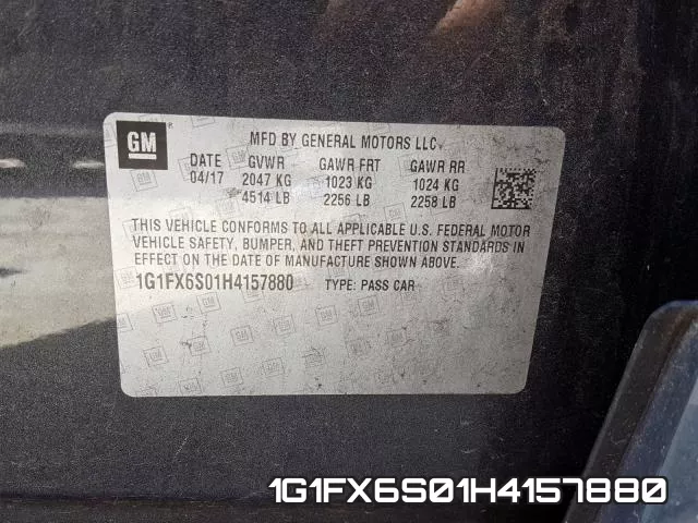 1G1FX6S01H4157880 фото 2