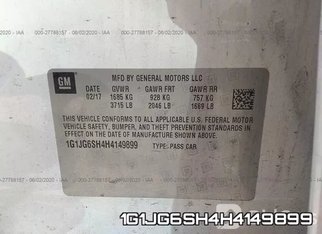 1G1JG6SH4H4149899 фото 10