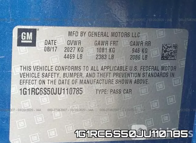 1G1RC6S50JU110785 фото 10