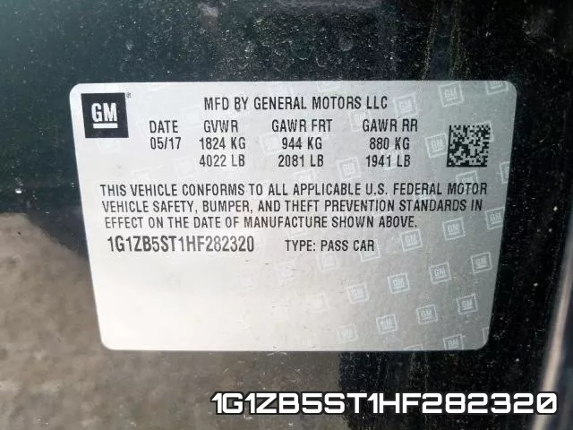 1G1ZB5ST1HF282320 фото 2