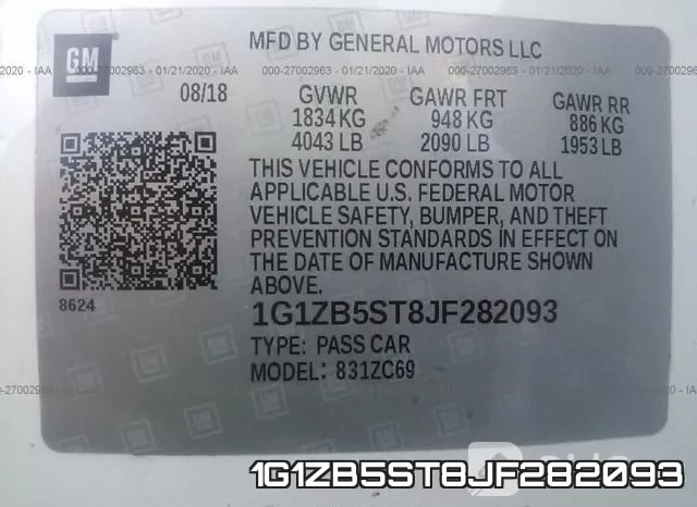 1G1ZB5ST8JF282093 фото 10