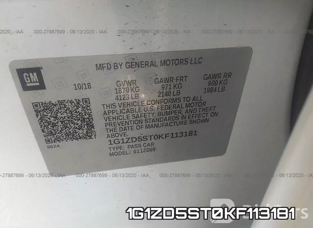1G1ZD5ST0KF113181 фото 10
