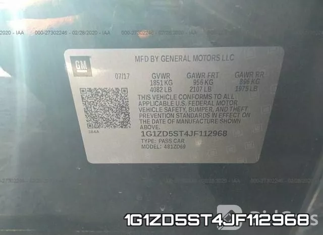 1G1ZD5ST4JF112968 фото 10