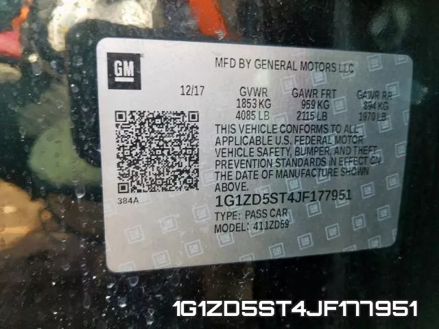 1G1ZD5ST4JF177951 фото 2