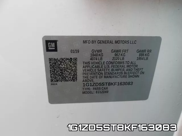1G1ZD5ST8KF163083 фото 2