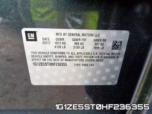 1G1ZE5ST0HF236355 фото 2