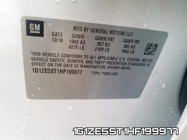 1G1ZE5ST1HF199977 фото 2