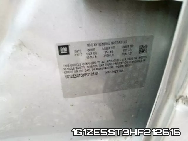 1G1ZE5ST3HF212616 фото 2
