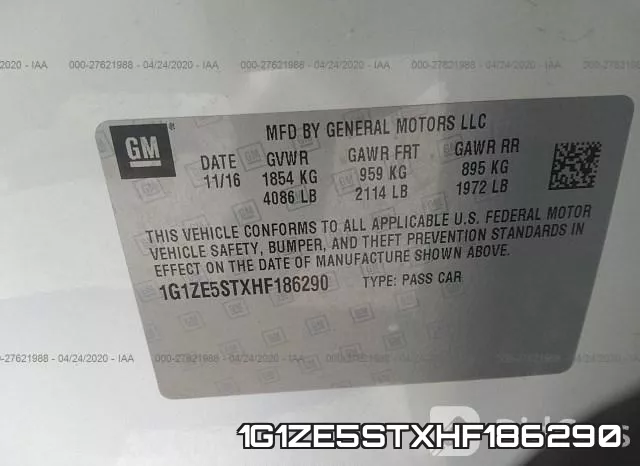 1G1ZE5STXHF186290 фото 10