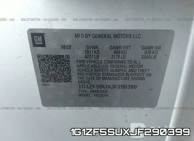 1G1ZF5SUXJF290399 фото 10