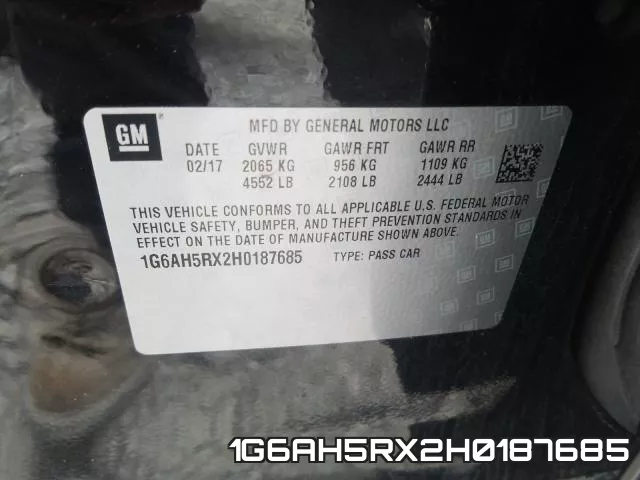 1G6AH5RX2H0187685 фото 2