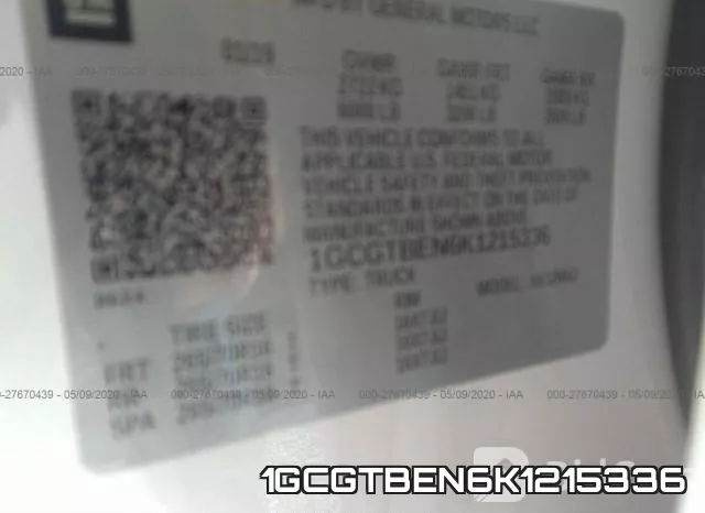 1GCGTBEN6K1215336 фото 10