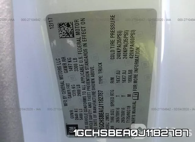 1GCHSBEA0J1182787 фото 10